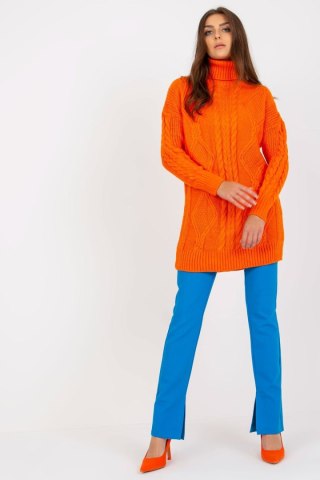 Sweter Damski Model LC-SW-8015.25P Orange - Rue Paris Hurtownia odzieży on-line, moda damska, bielizna i obuwie dla kobiet - Mat