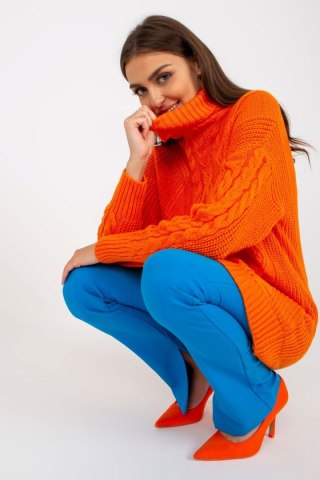 Sweter Damski Model LC-SW-8015.25P Orange - Rue Paris Hurtownia odzieży on-line, moda damska, bielizna i obuwie dla kobiet - Mat