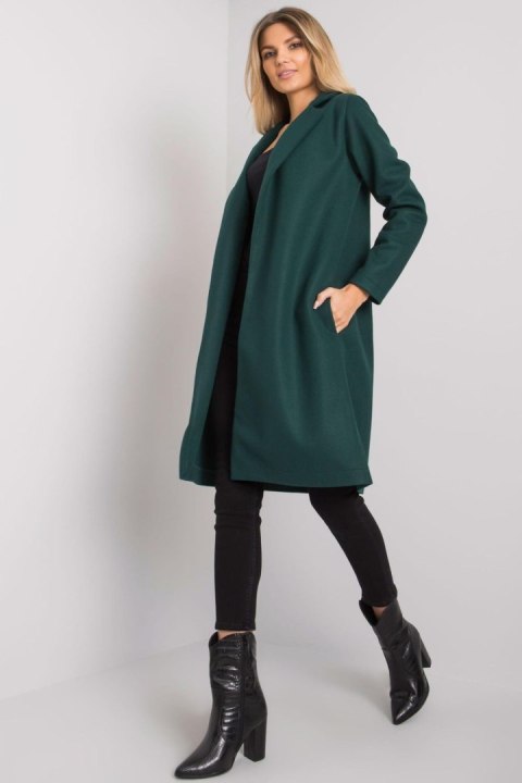 Płaszcz Damski Model CHA-PL-0402.33P Dark Green - Rue Paris