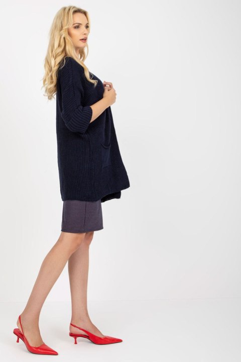 Sweter Kardigan Model LO-SW-LK-3002.98P Navy - Rue Paris