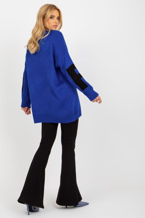 Sweter Damski Model LC-SW-8050.95P Cobalt - Rue Paris