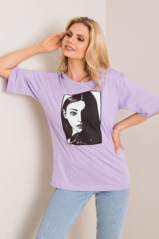 T-shirt Damski Model 157-TS-3534.51 Light Violet - Rue Paris