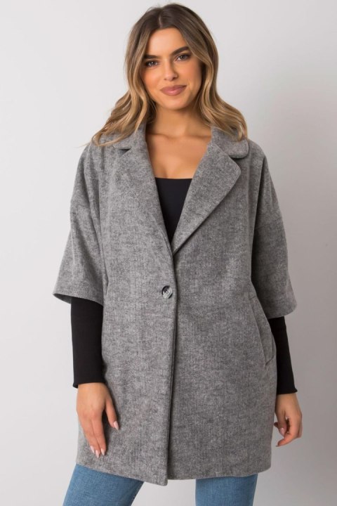 Płaszcz Damski Model CHA-PL-0409.30X Grey - Rue Paris