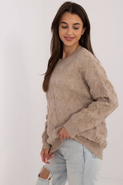 Sweter Damski Model AT-SW-2361.61 Beige - AT