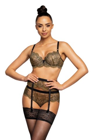 Biustonosz push up Biustonosz Push-up Model Chelsea M-3703/11 Khaki/Black - Mat