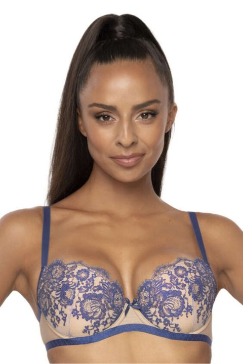 Biustonosz push up Biustonosz Push-up Model Frances M-3804/11 Beige/Navy - Mat