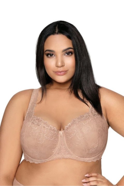 Biustonosz push up Biustonosz Usztywniany Model Carmela Big M-053/22 Beige - Mat Biustonosz push up Biustonosz Usztywniany Model Carmela Big M-053/22 Beige - Mat