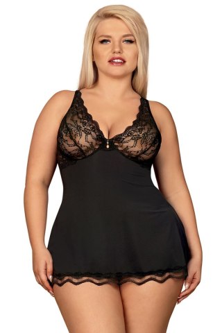 Komplet Model Luvae Babydoll Black - Obsessive