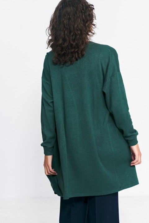 Sweter Niezapinany zielony sweter SW11 Green - Nife