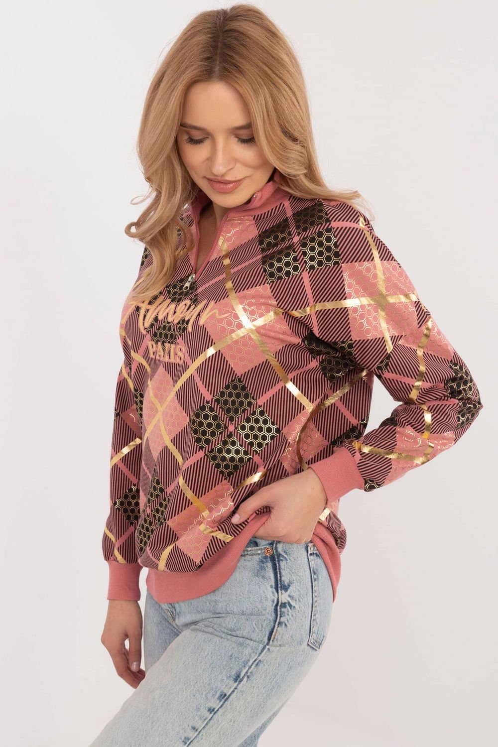 Bluza Damska Model CLM-BL-1259.59 Dark Pink - Factory Price - obrazek 2