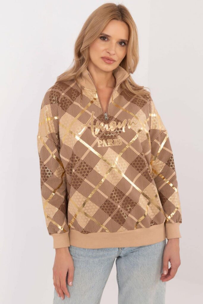 Bluza Damska Model CLM-BL-1259.59 Camel - Factory Price Hurtownia odzieży on-line, moda damska, bielizna i obuwie dla kobiet - Matterhorn.pl