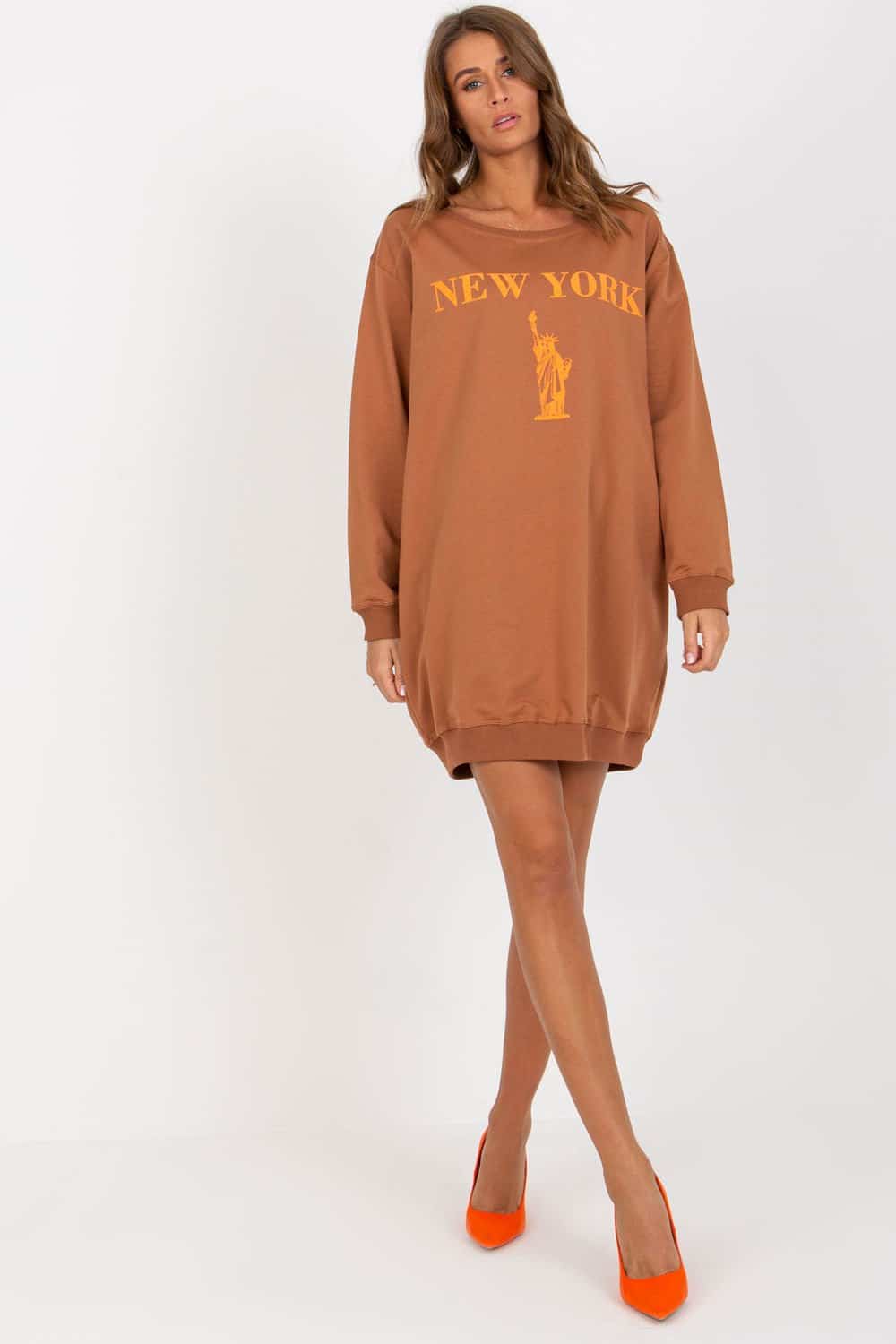 Bluza Damska Model VI-BL-3212.15X Brown - Factory Price - obrazek 2