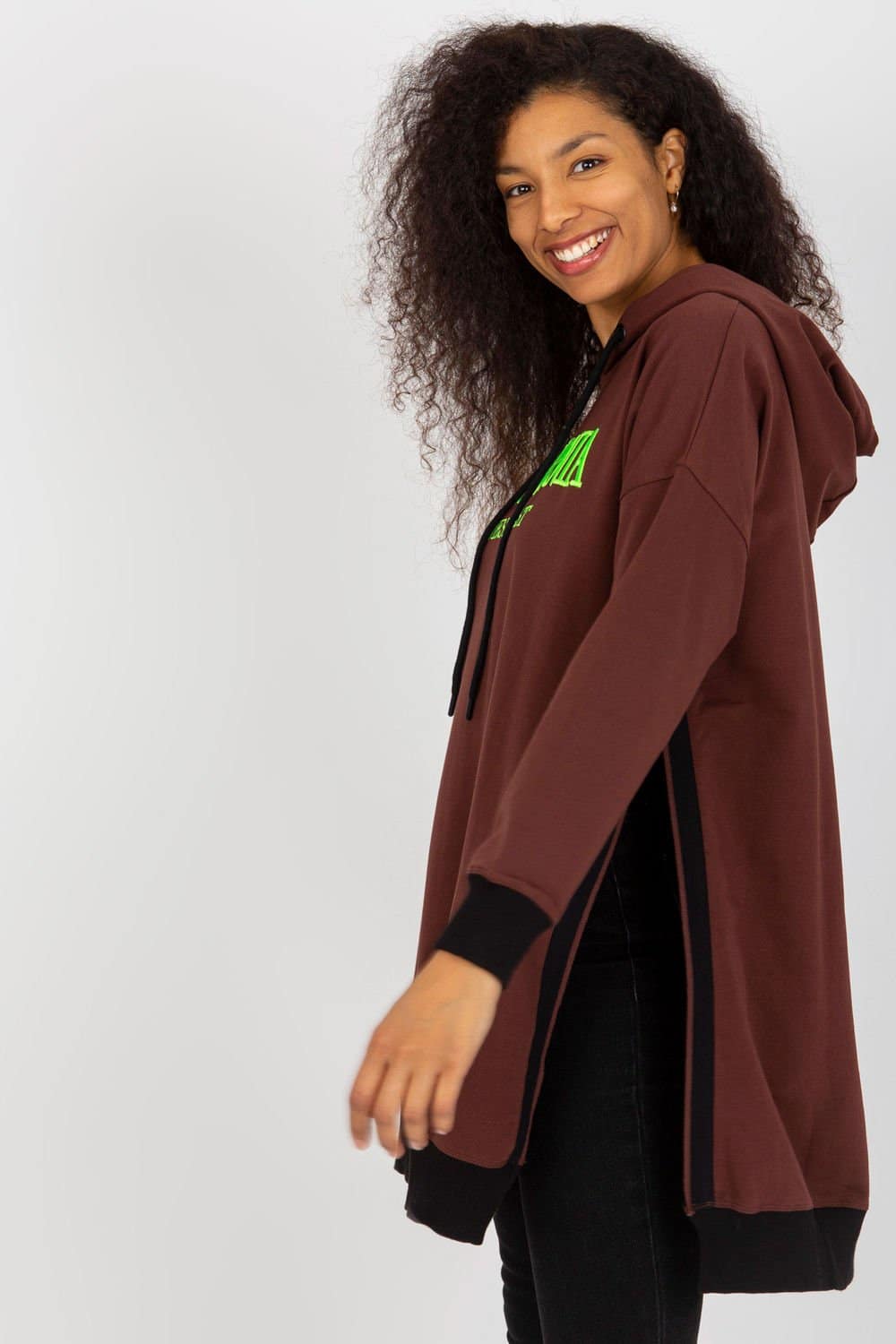 Bluza Damska Model VI-BL-327.70P Dark Brown - Factory Price - obrazek 3