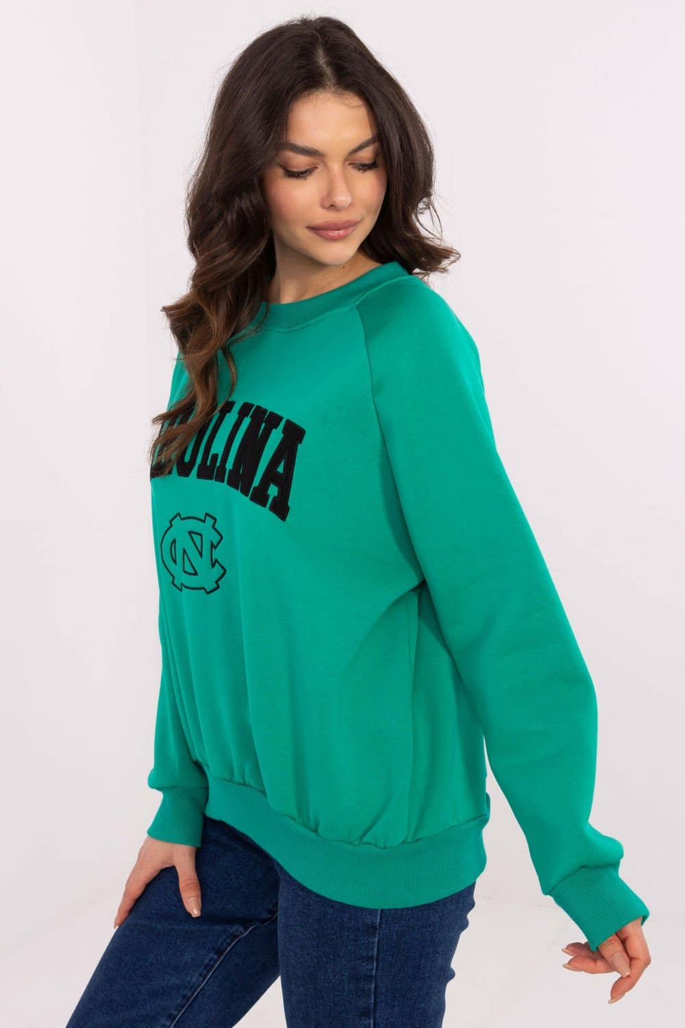 Bluza Damska Model EM-BL-857-1.02X Turkus - Factory Price - obrazek 2
