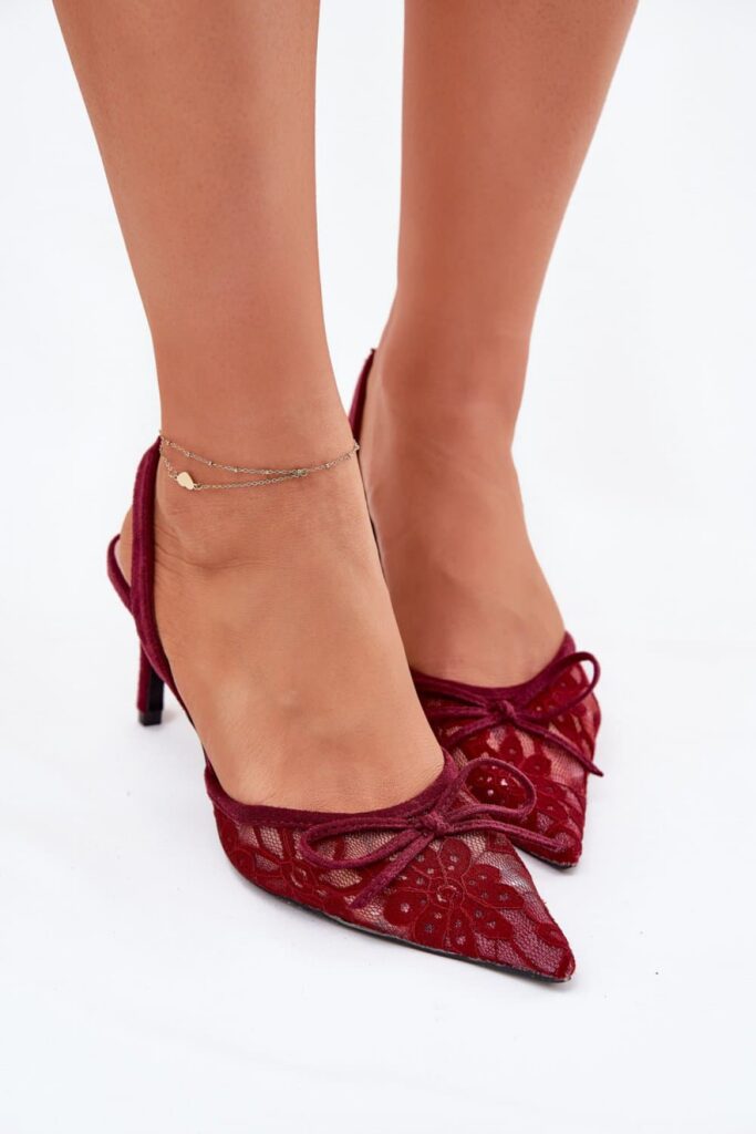 Szpilki Model Annivirae P-1450 Bordo - Step in style