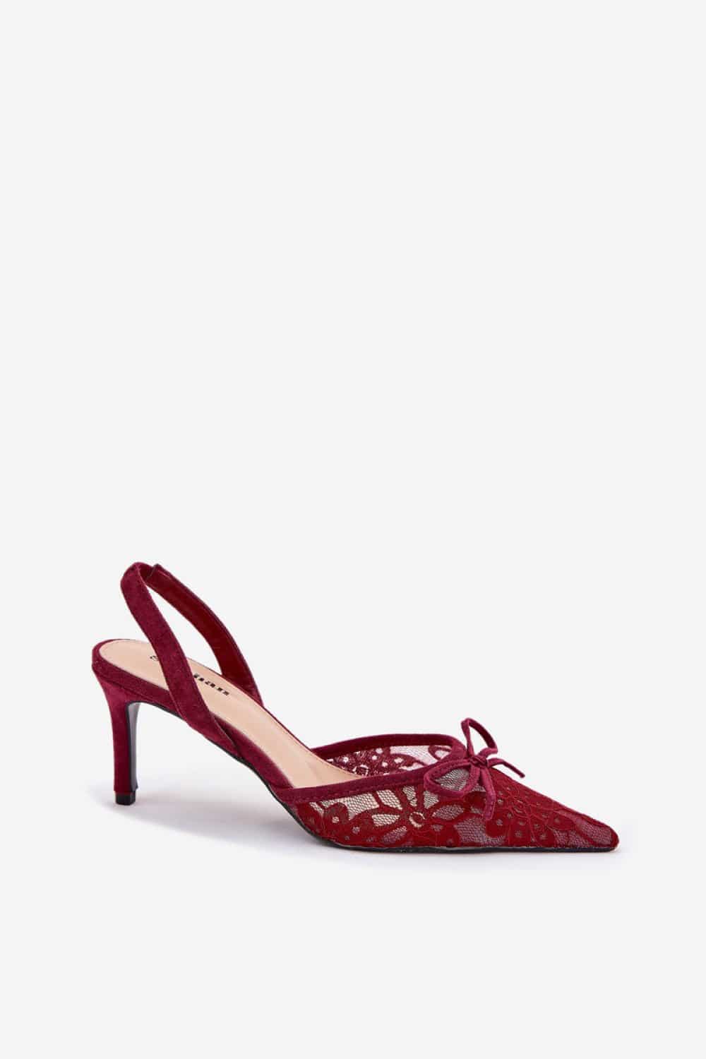 Szpilki Model Annivirae P-1450 Bordo - Step in style - obrazek 2