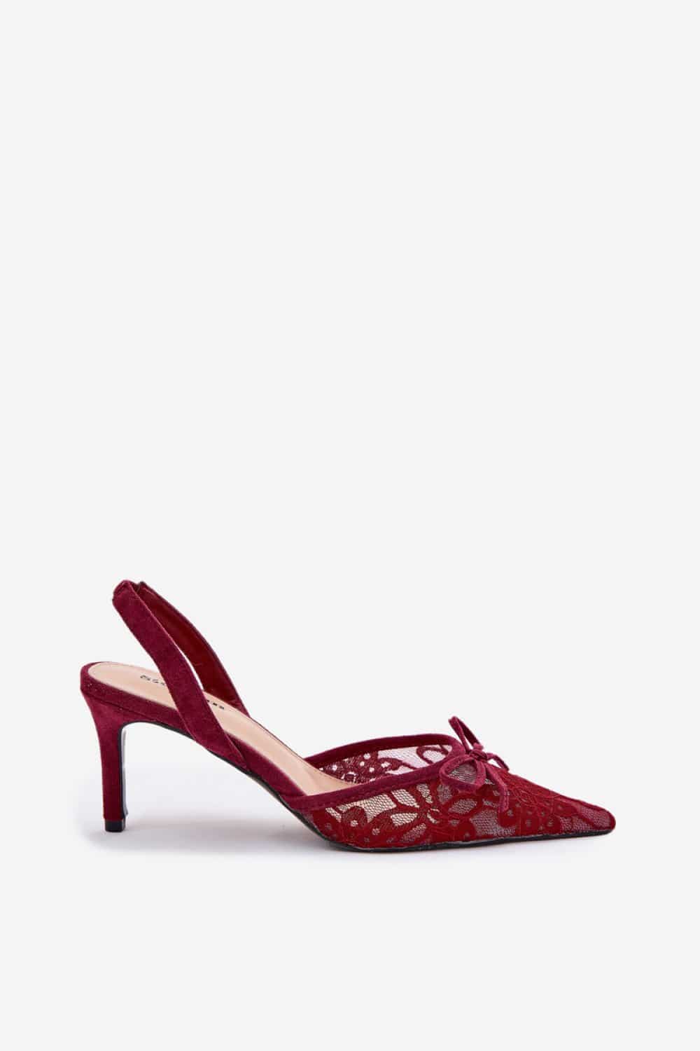 Szpilki Model Annivirae P-1450 Bordo - Step in style - obrazek 3