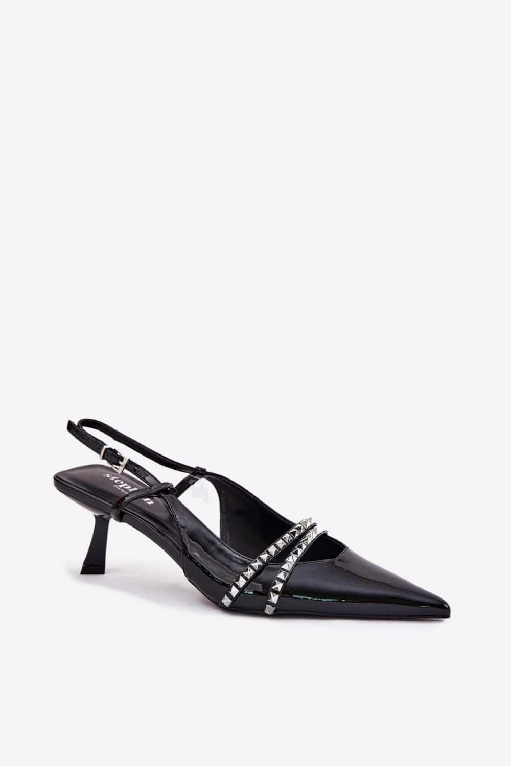 Czółenka Model Jelmia P-1399 Black - Step in style - obrazek 3
