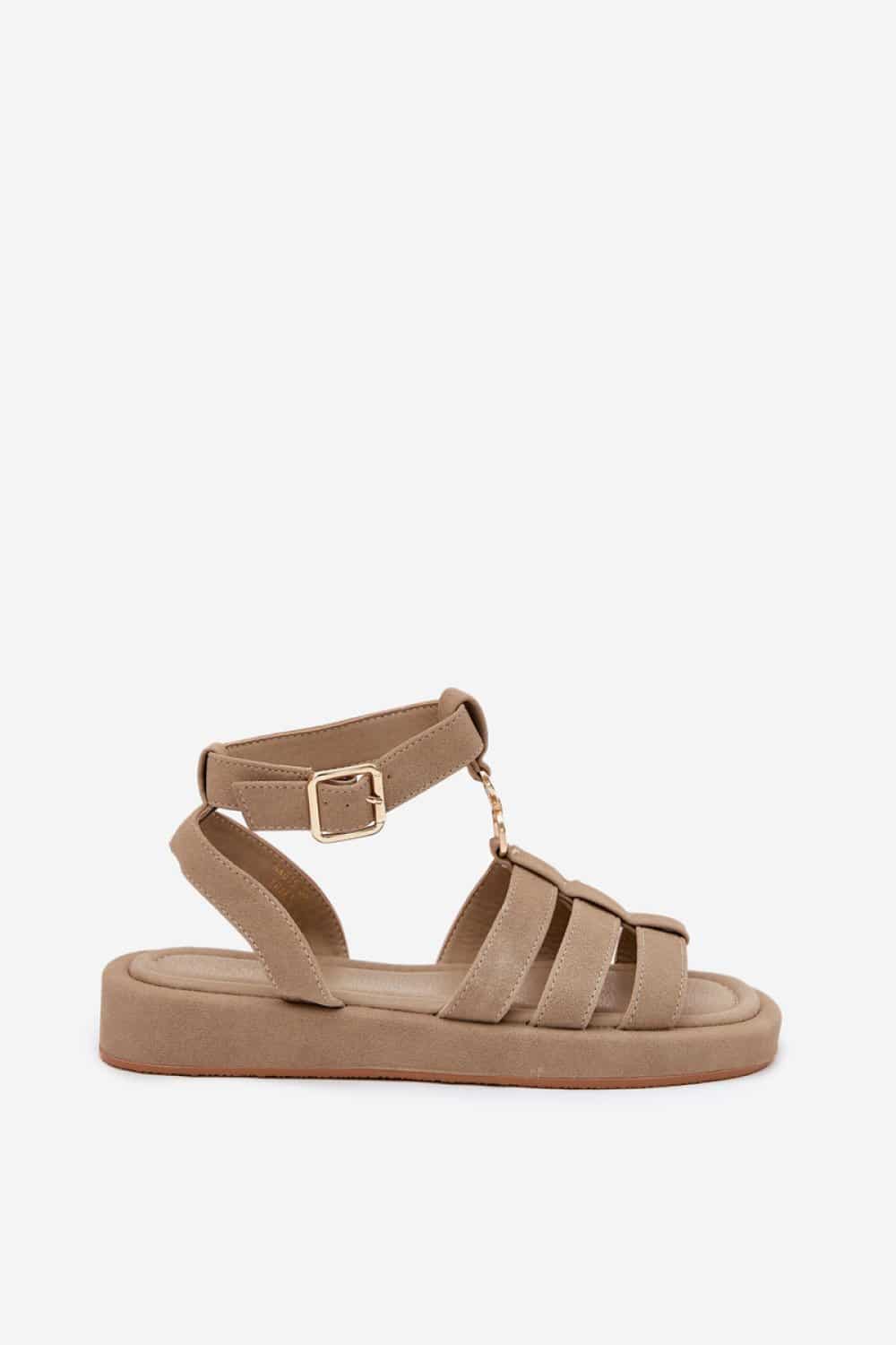 Sandały Model Kartia NN615 Khaki - Step in style - obrazek 3