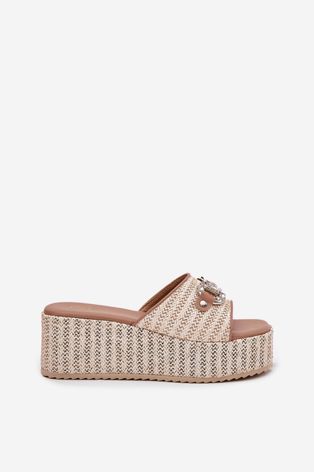 Sandał Klapki Model Isolene 55-A08 Beige - Step in style - obrazek 2