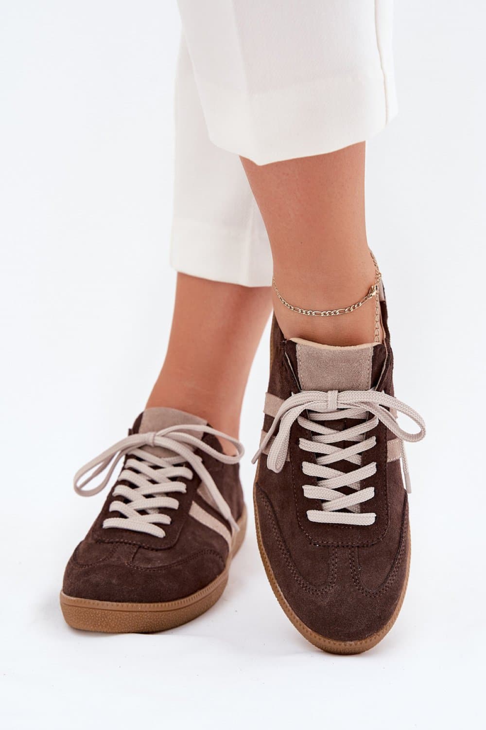 Buty Sportowe Model Zazoo N1068 Czekolada - Step in style - obrazek 3