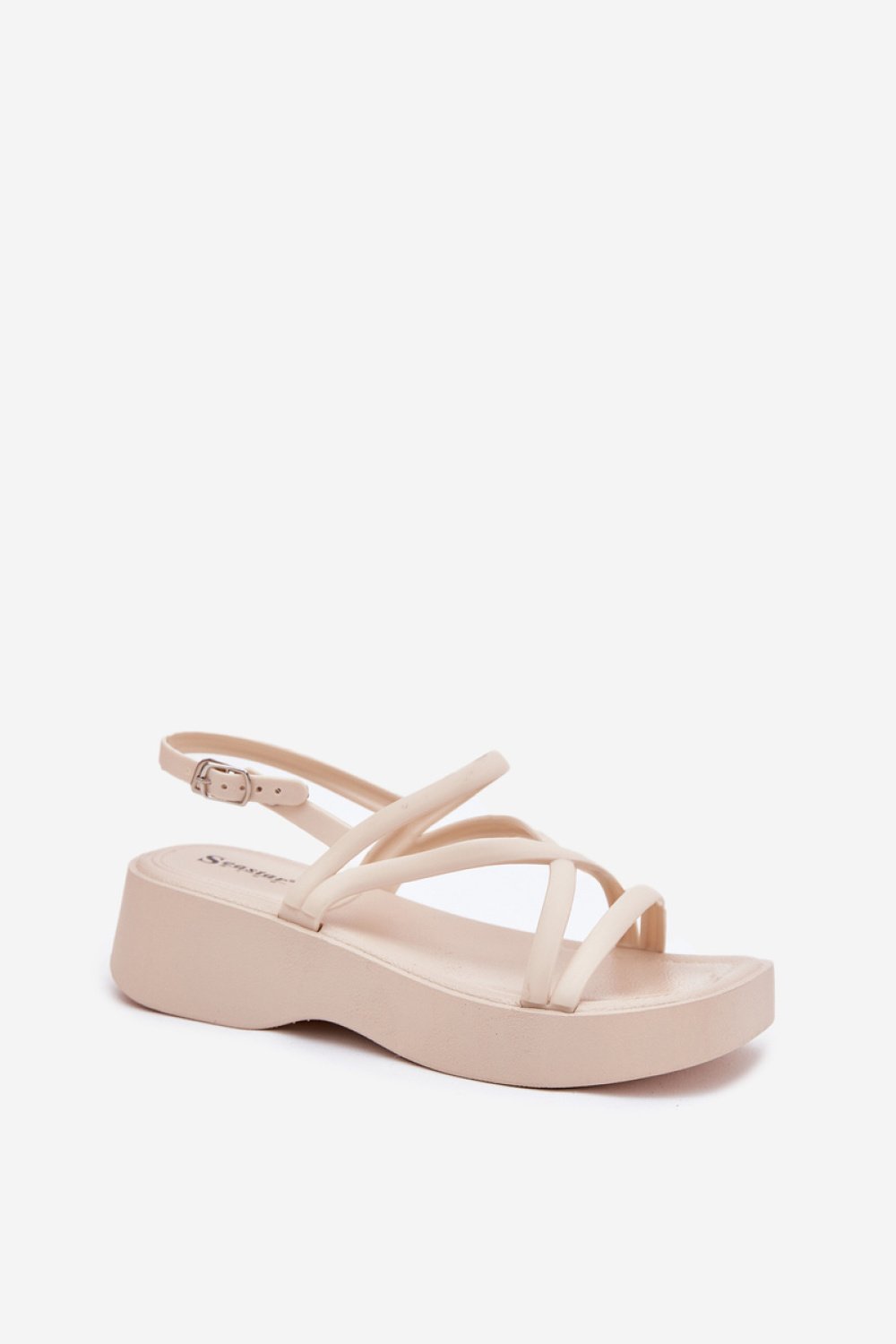 Sandały Model Civara LL-368 Light Beige - Step in style - obrazek 2