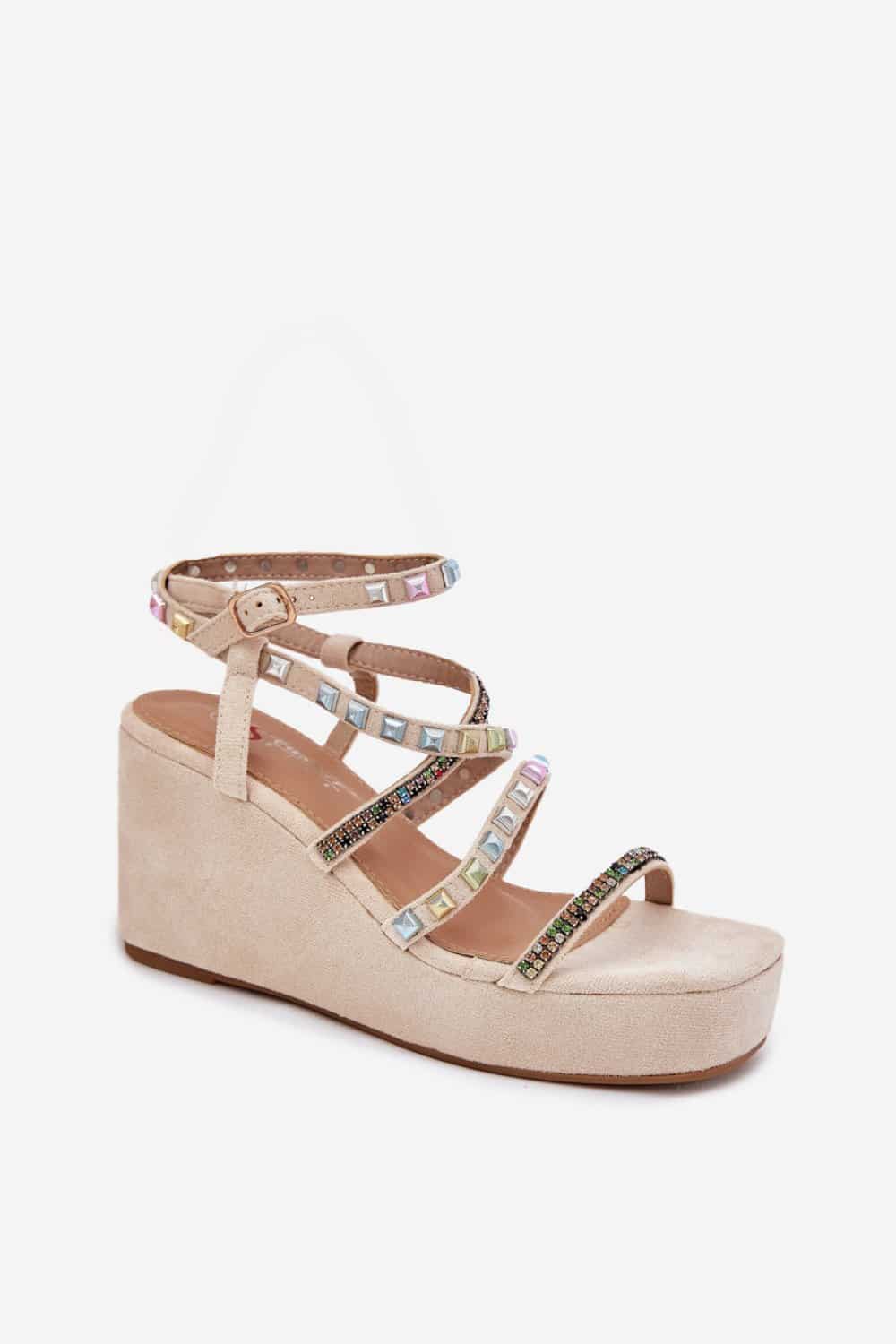 Sandały Model Lunara JH399 Beige - Step in style - obrazek 2