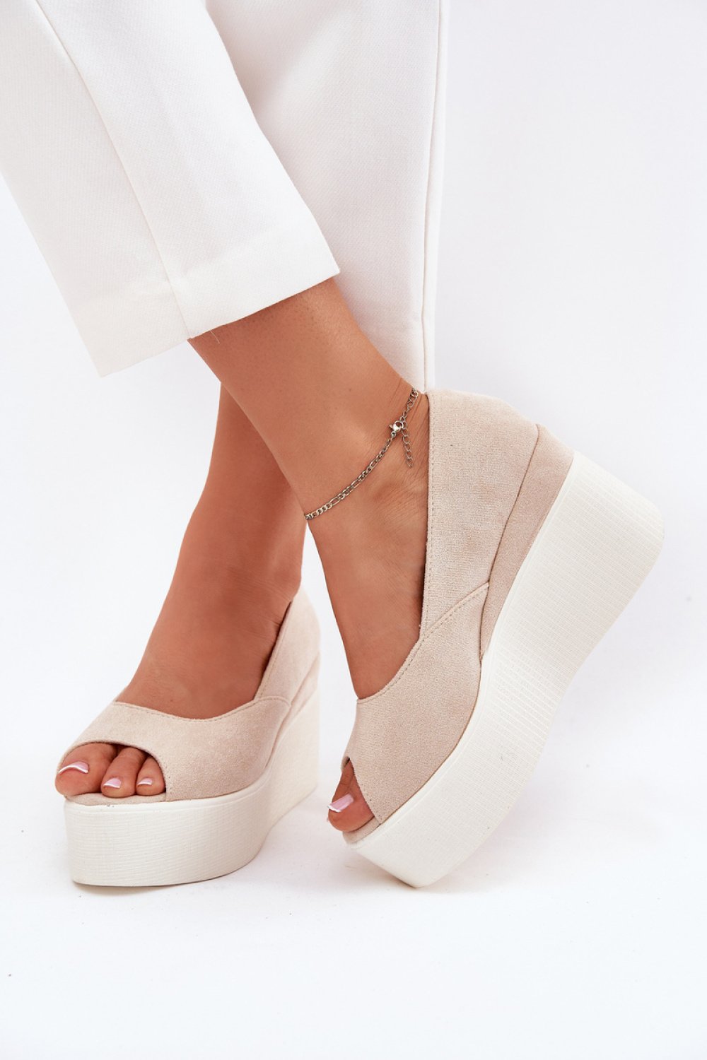 Sandały Model Felyra JH530P Light Beige - Step in style - obrazek 3