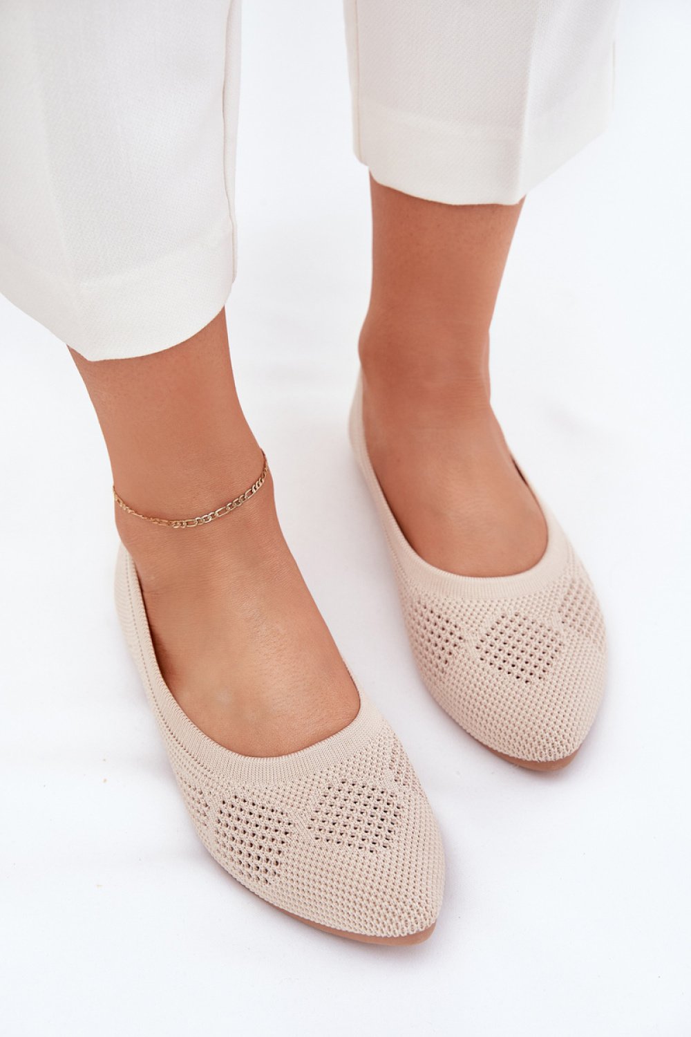 Baleriny Model Zelira ZA45P Beige - Step in style - obrazek 3