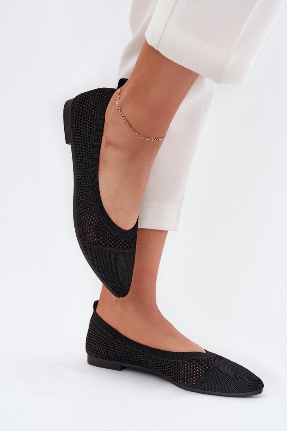 Baleriny Model Alvona ZA42P Black - Step in style - obrazek 3