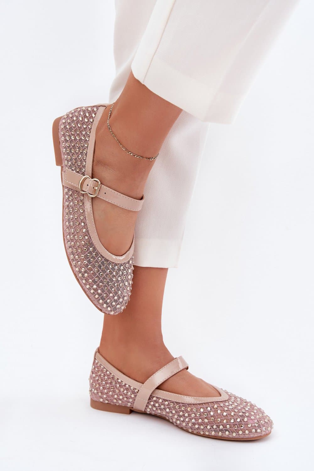 Baleriny Model Avirae JH387P Beige - Step in style - obrazek 3