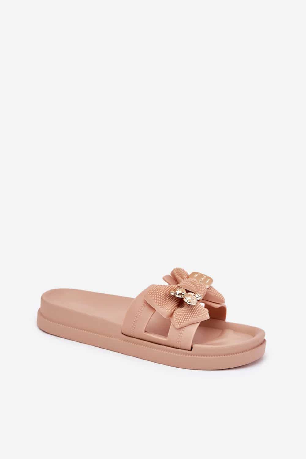 Sandał Klapki Model Lynara CK323 Beige - Step in style - obrazek 2
