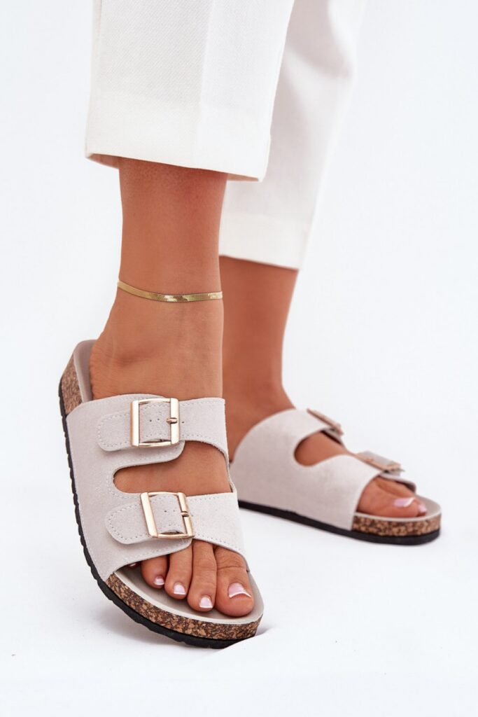 Sandał Klapki Model Lunera 7902 Grey - Step in style