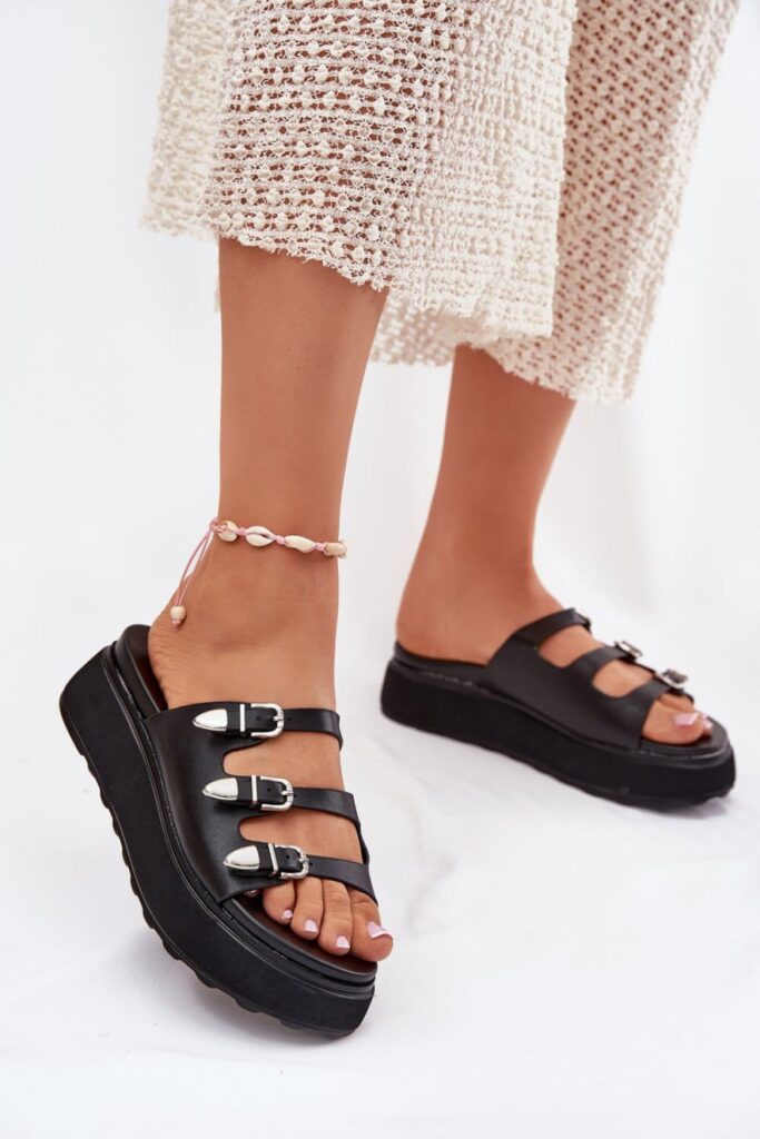 Sandał Klapki Model Nimiotte H-11 Black - Step in style