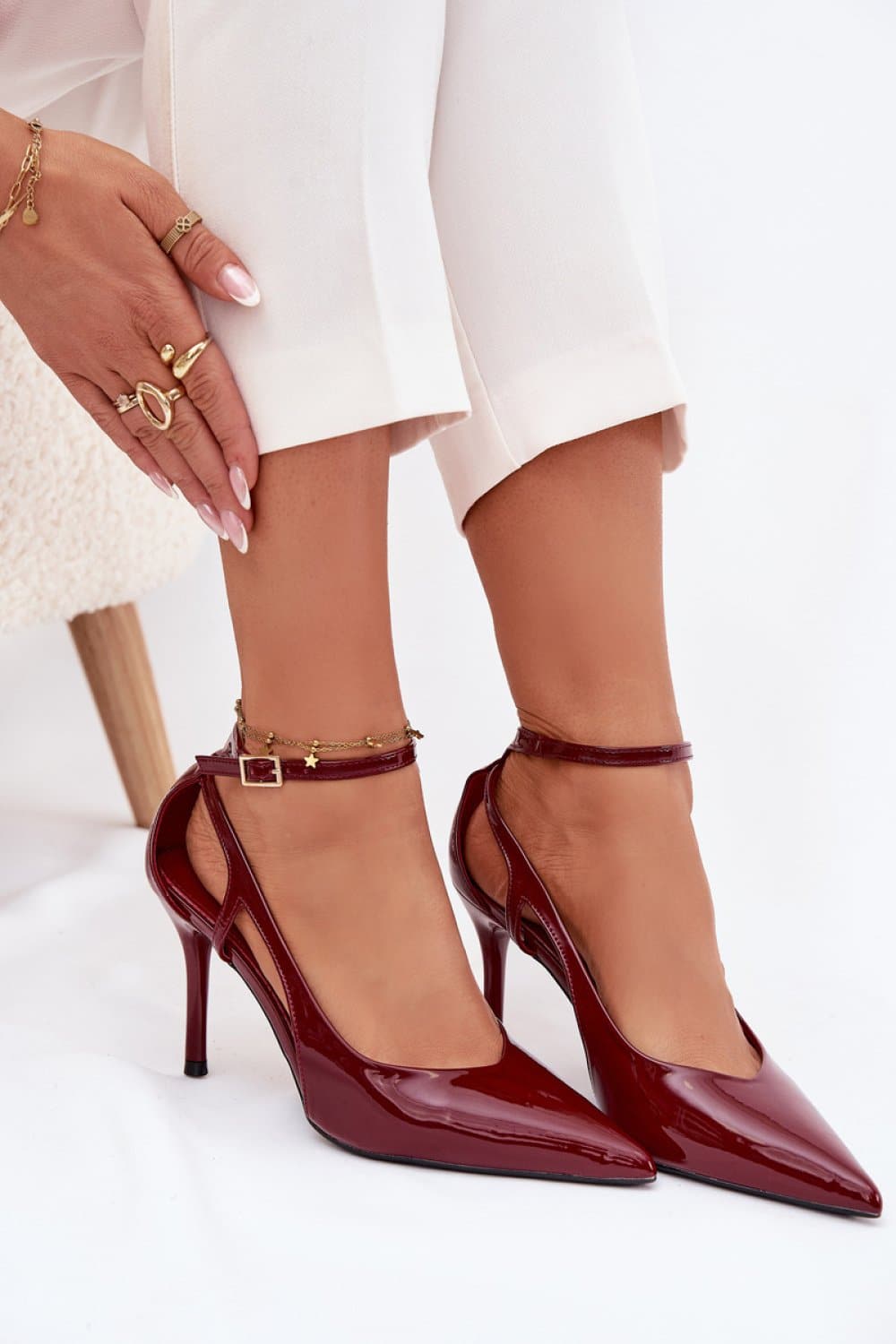 Szpilki Modele Fionnel LE151P Bordo - Step in style