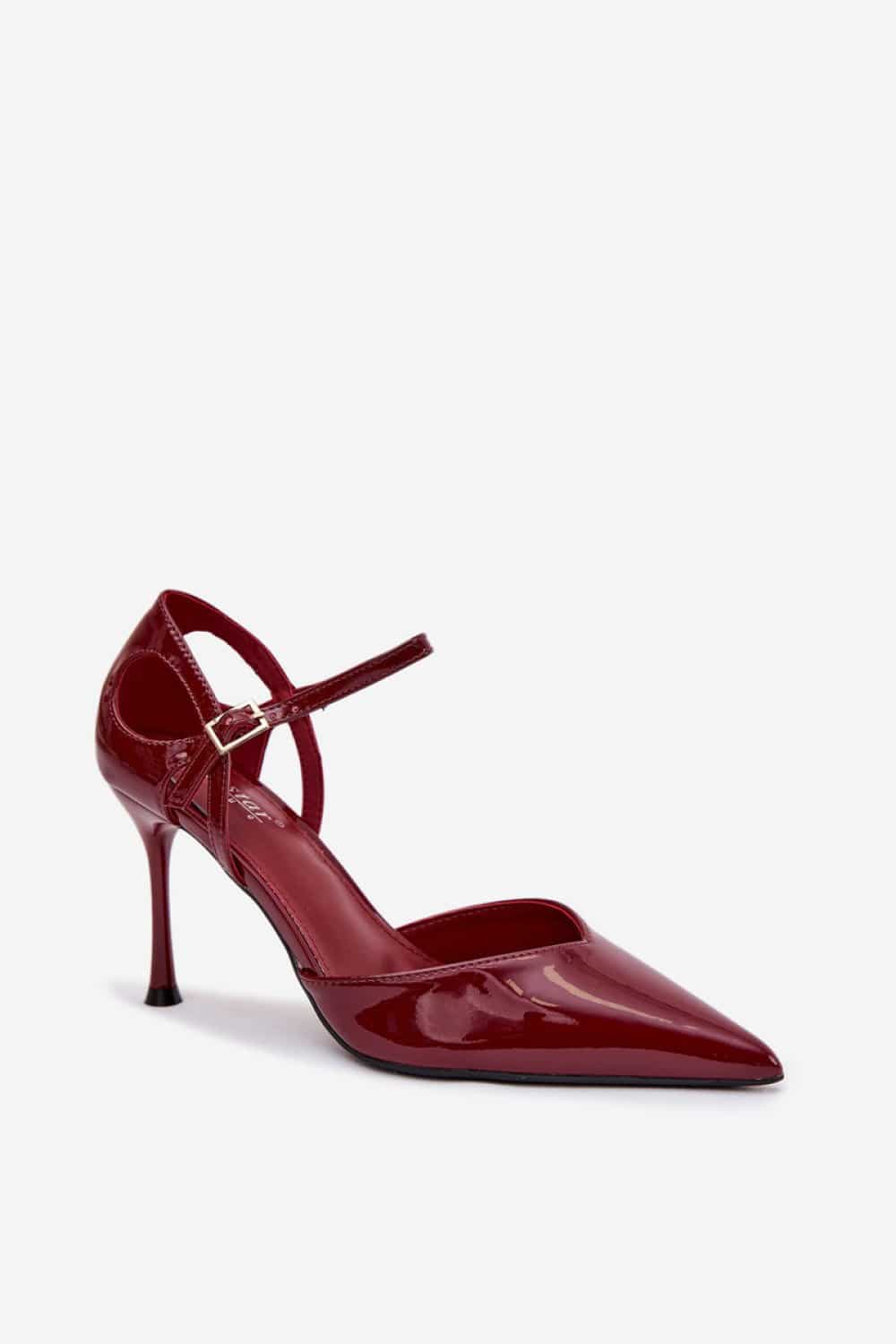 Szpilki Model Tarilin LE150P Bordo - Step in style - obrazek 2
