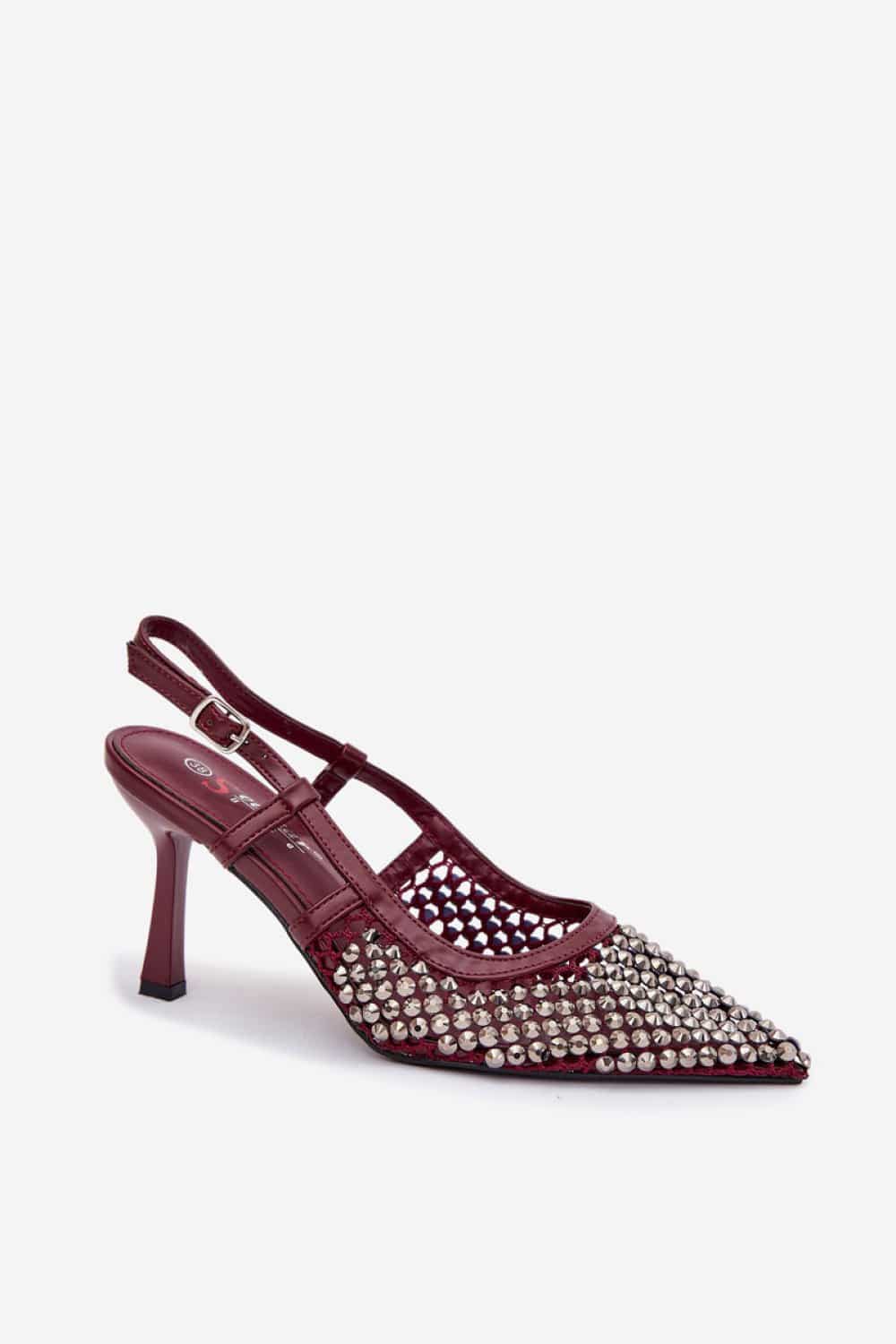 Szpilki Model Selinna JH551 Bordo - Step in style - obrazek 2