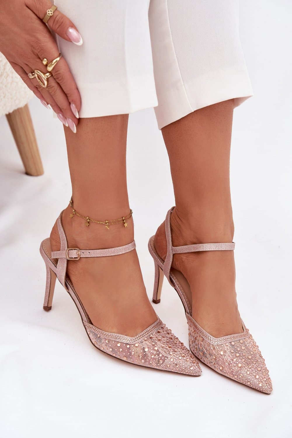 Szpilki Model Nanadra CC241 Szampan - Step in style