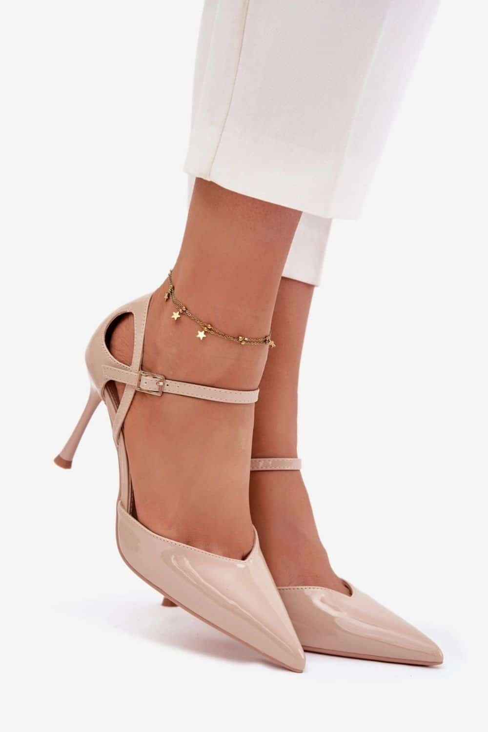 Szpilki Model Tarilin LE150P Beige - Step in style - obrazek 3