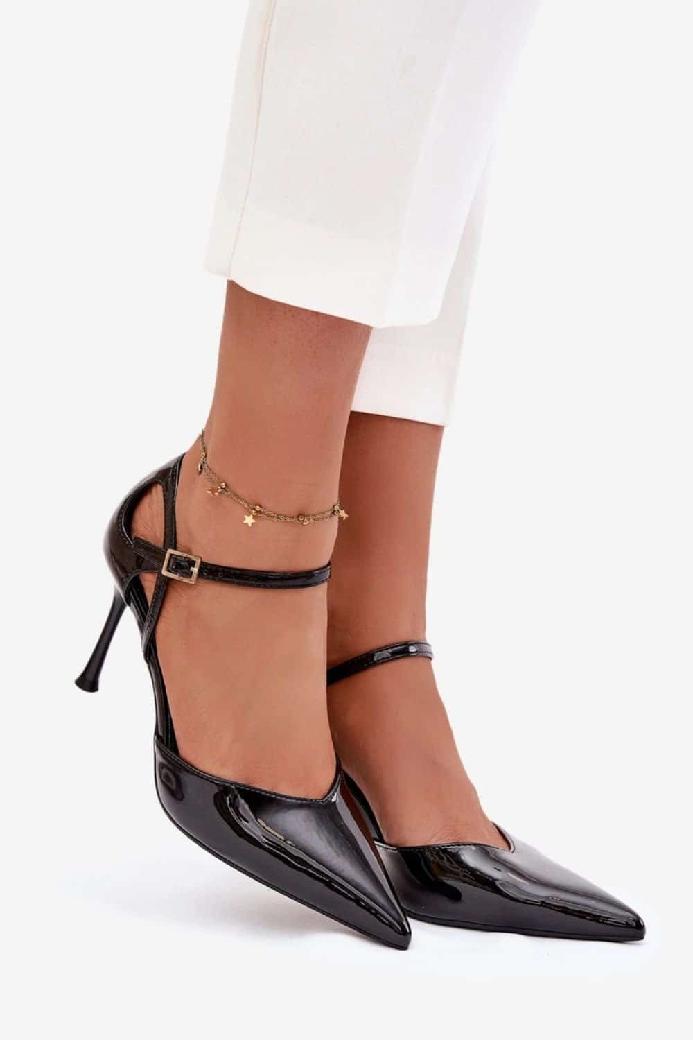 Szpilki Model Tarilin LE150P Black - Step in style - obrazek 3