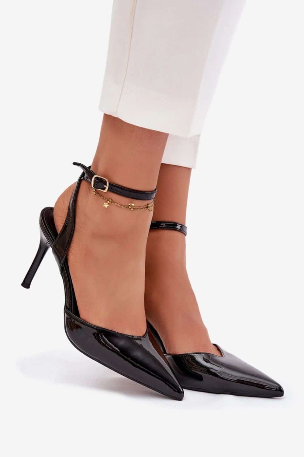 Szpilki Modele Laretta LE149P Black - Step in style - obrazek 3