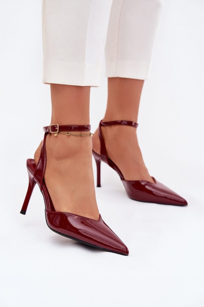 Szpilki Model Laretta LE149P Bordo - Step in style
