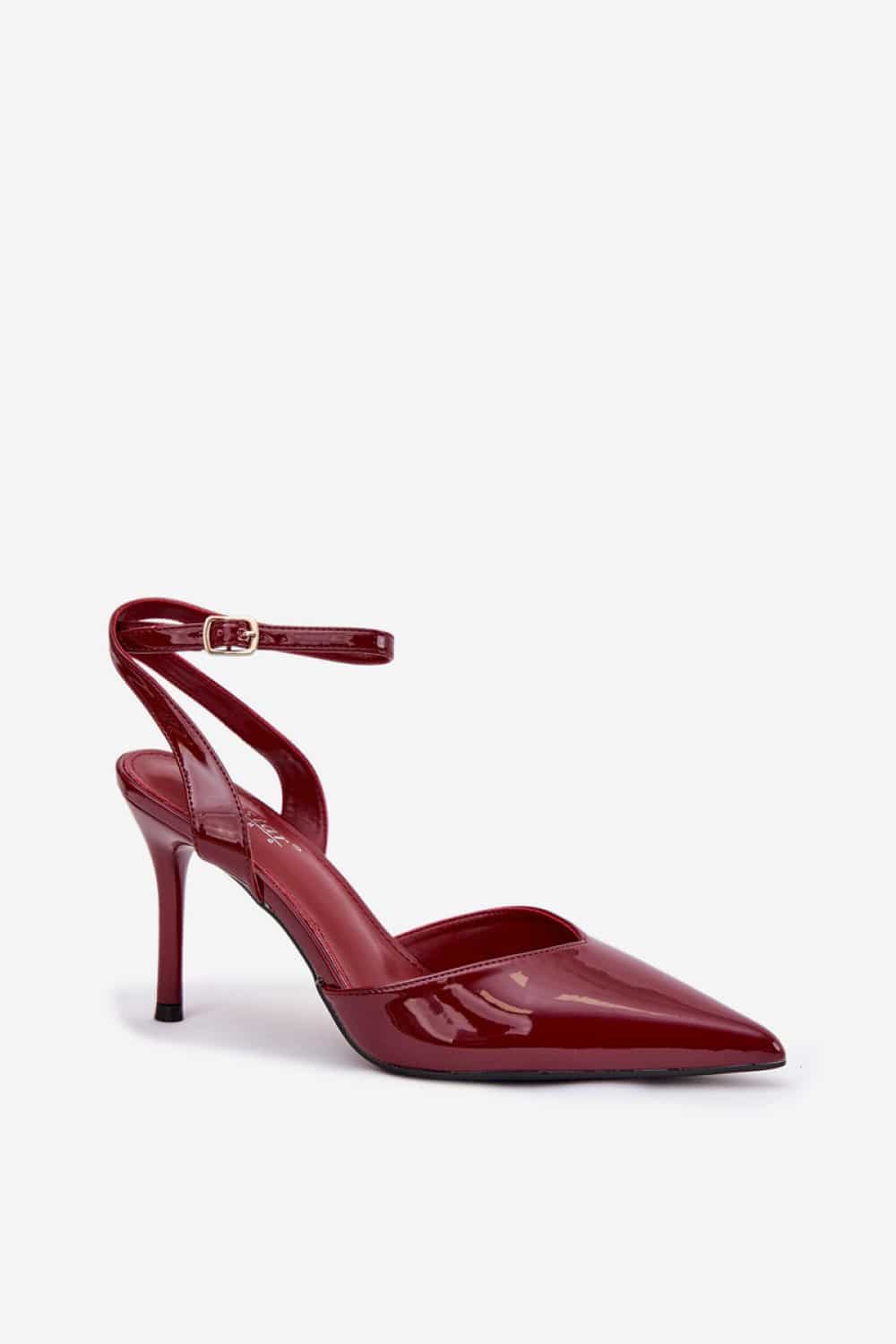 Szpilki Model Laretta LE149P Bordo - Step in style - obrazek 2