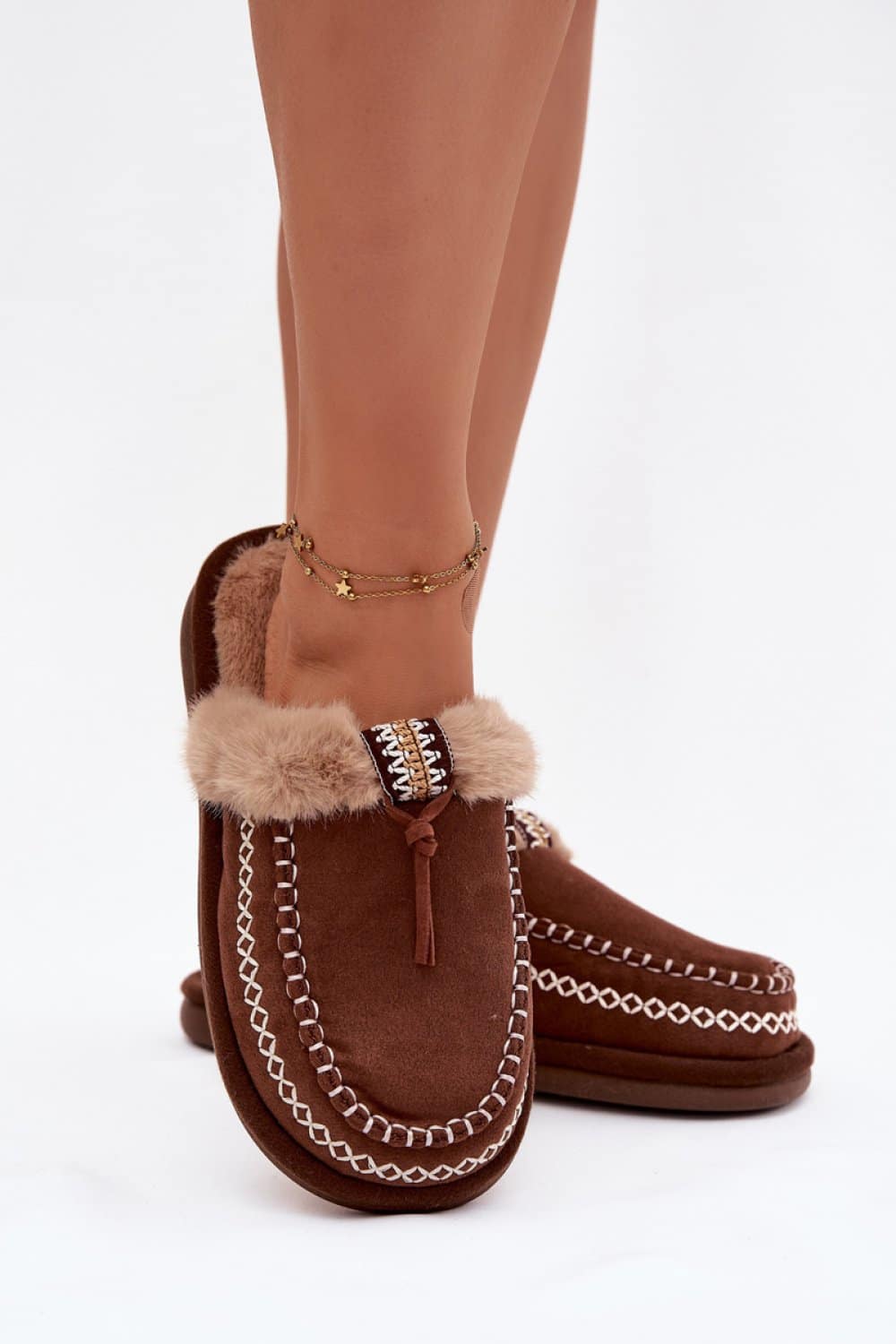 Kapcie Model Perivelle 608 Brown - Step in style