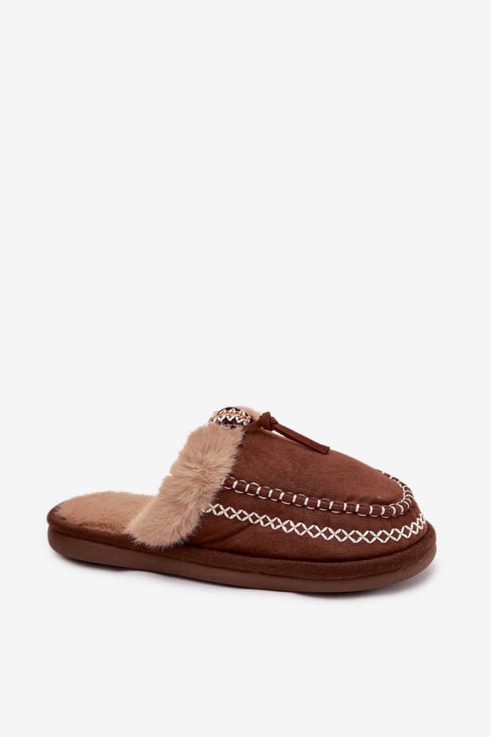 Kapcie Model Perivelle 608 Brown - Step in style - obrazek 2