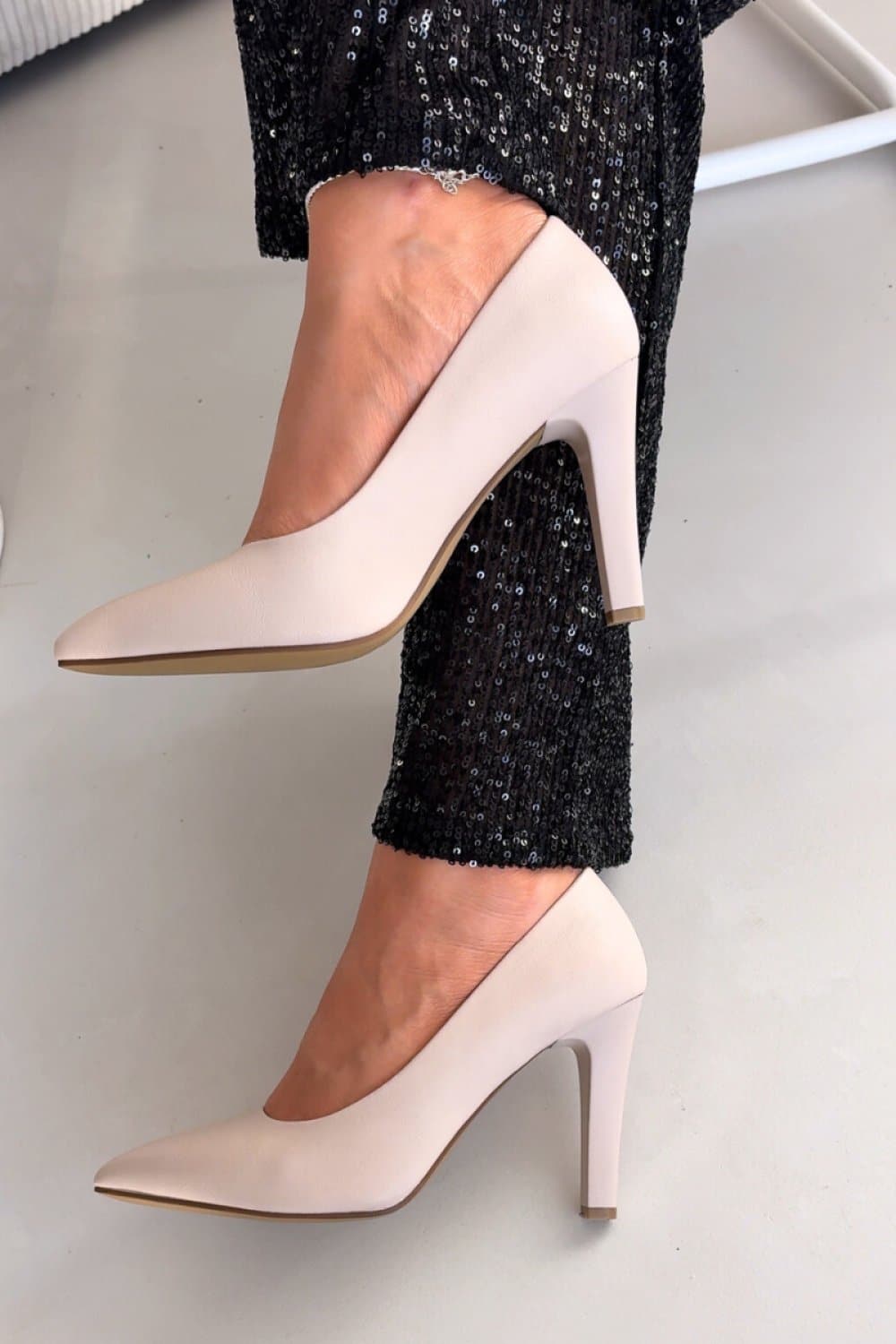 Szpilki Model Sergio Leone 1446 Light Beige - Step in style - obrazek 2