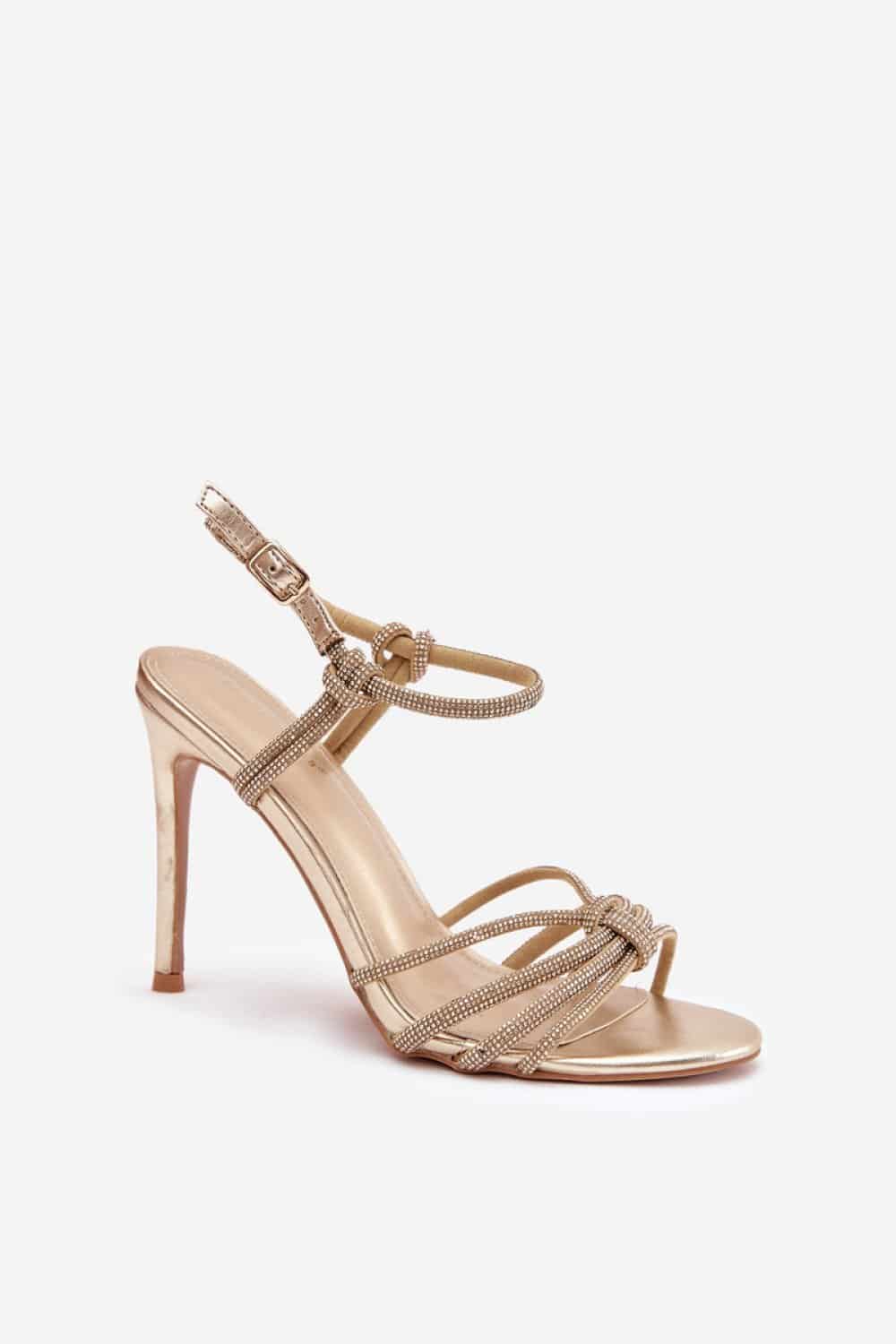 Sandały Model Tanelle 3271 Gold - Step in style - obrazek 2