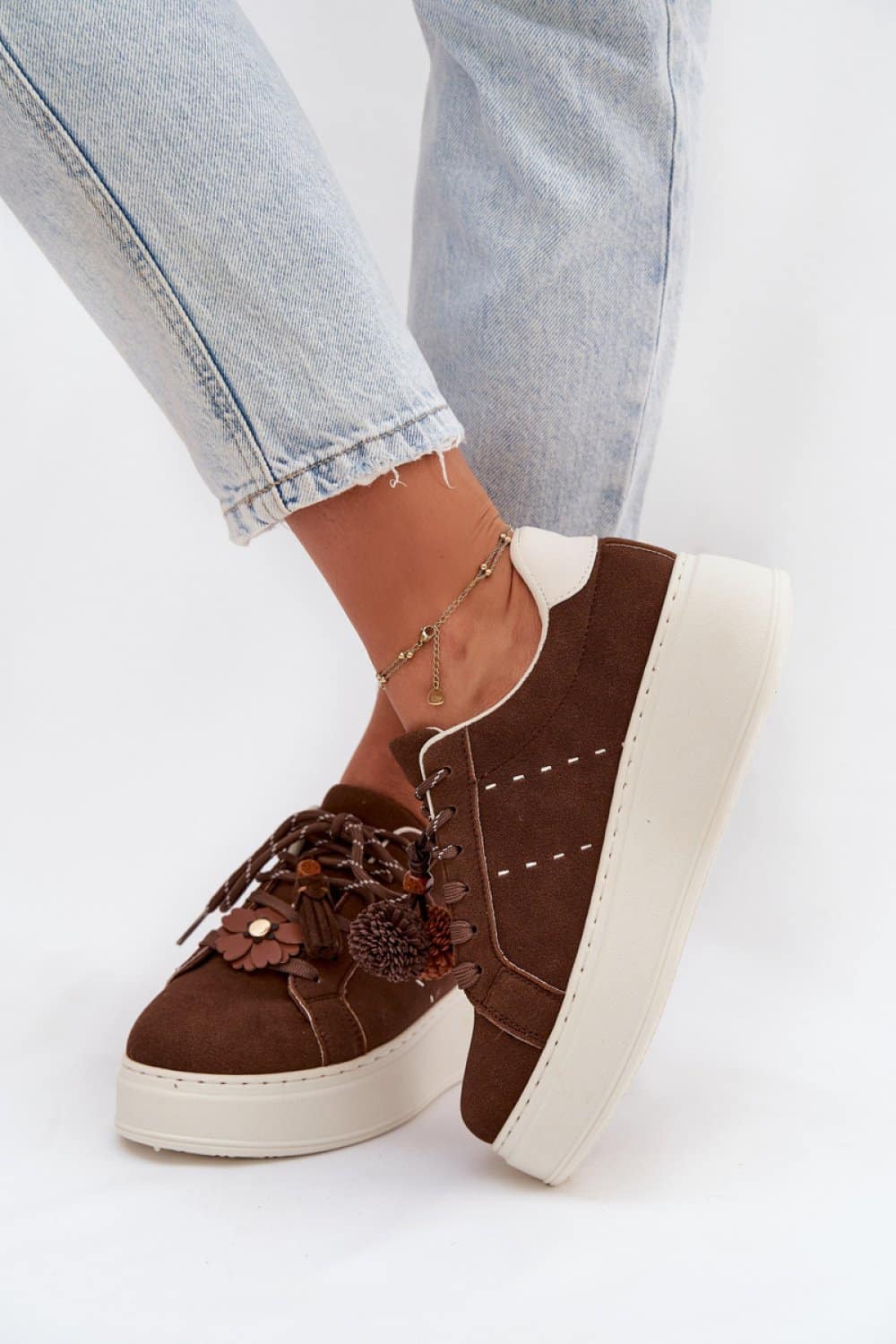 Buty Sportowe Model Corinna D-123 CZekolada - Step in style - obrazek 3