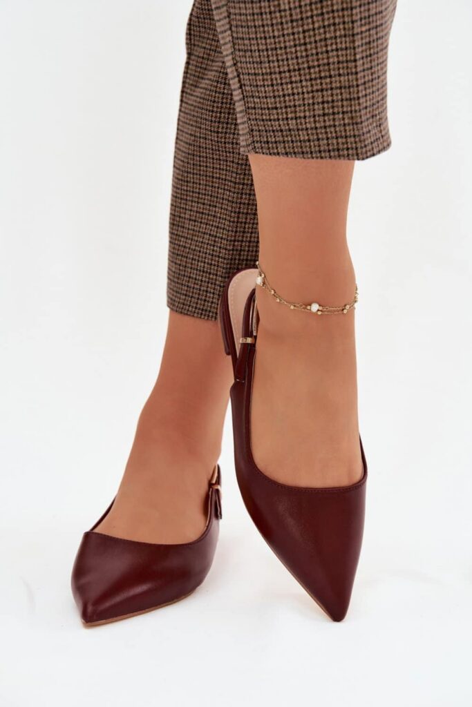 Baleriny Model Iverelle D-046 Bordo - Step in style