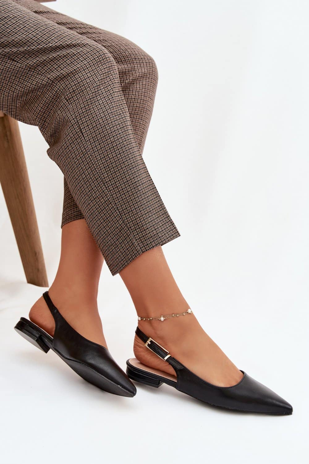 Baleriny Model Iverelle D-046 Black - Step in style - obrazek 3
